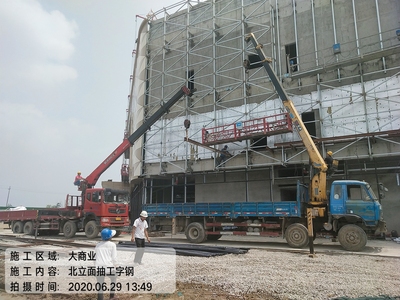 吊车外墙施工，吊车出租